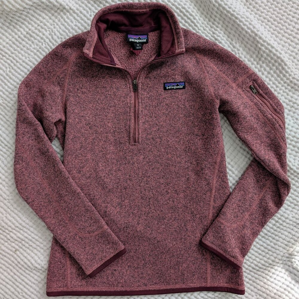 Patagonia Better Sweater® 1/4-Zip Fleece - XS Mauve